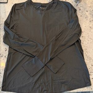 Athleta Women’s Dark Grey Long Sleeve Workout Shirt Size L